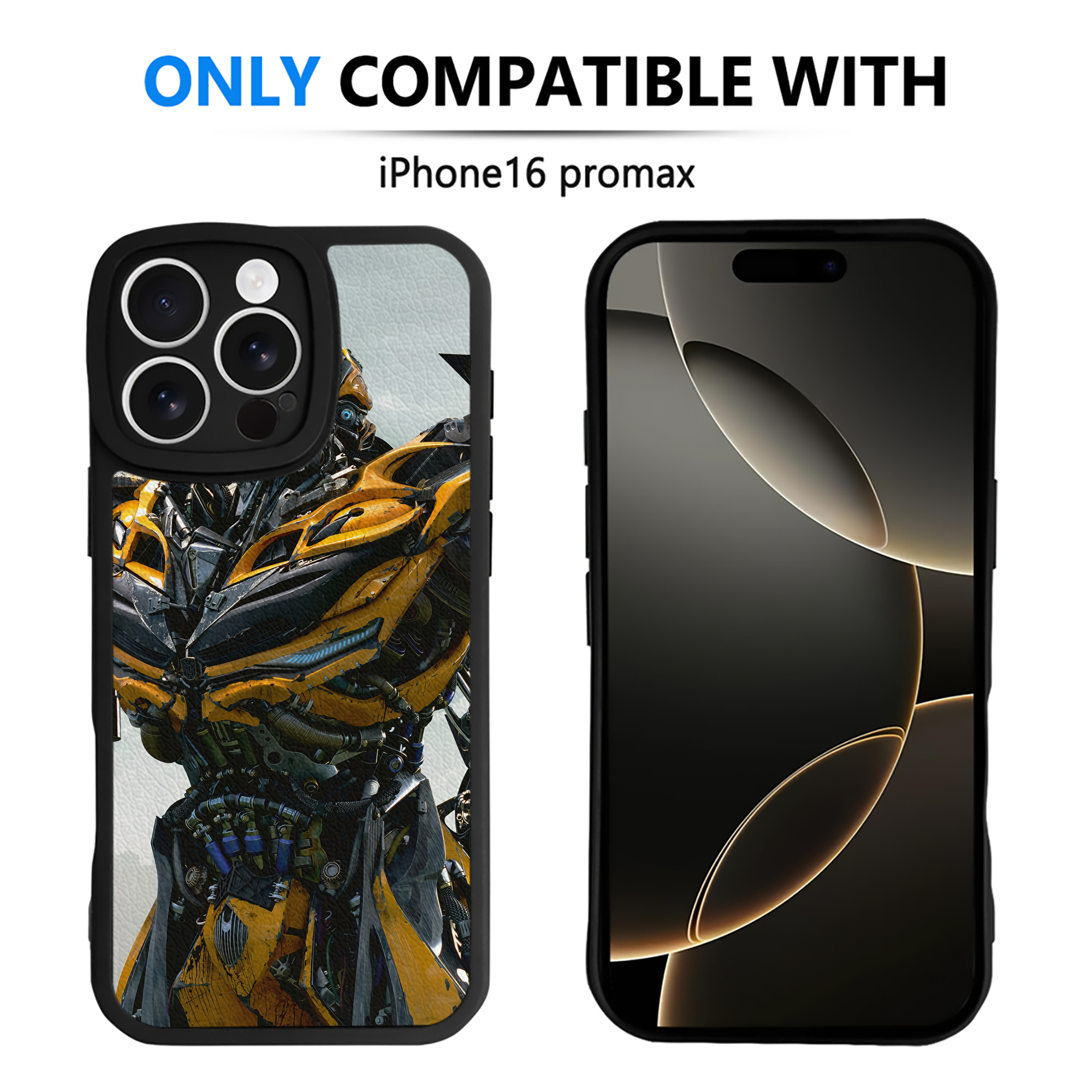 （画像用） Transformers トランスフォーマー 【iPhone 16シリーズ対応】シリコンスマホケース（レザー調） 材質：シリコン